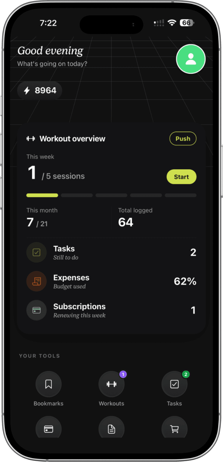 Bluto app on mobile
